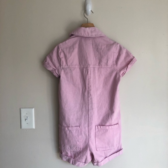 Show Me Your Mumu Range Denim Romper in Candy Pink XS - Picture 7 of 9